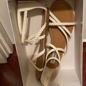 Steve Madden White Sandals